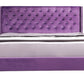 Upholstered Nailhead Trim Chic Bed