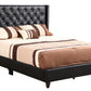 Upholstered Nailhead Trim Chic Bed
