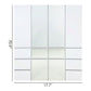 Elise - Modular Closet System With Mirror And Customizable Storage - White