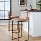 Fuji - Contemporary High Back Barstool Elegant Design