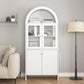 Modern Tech Inspired Dome Cabinet With LED Lighting