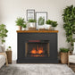 48" Fireplace With Mantel