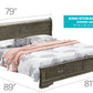 Upholstered Panel Sleigh Bed Design