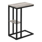 Accent Table, C - Shaped, Marble Look Contemporary & Modern Convenient Design