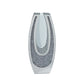 U - Shaped Floor Vase With Shattered Diamond Mirror Surface