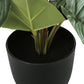 13" Tall, Artificial Plant, Epipremnum, Indoor, Faux, Fake, Table, Greenery, Potted, Decorative (Set of 2) - Green / Black