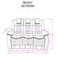 Raize - Power Living Room Set With Storage Console And Cup Holders