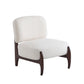 Modern Boucle Lounge Chair With Solid Wood Frame, Soft And Durable Boucle Upholstery - Beige