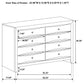Palamino - 8 Drawer Dresser - Black