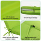 2 Piece Outdoor Chaise Lounge Chair Cushion Set With Pillow, Replacement Patio Seat Cushions - Apple Green