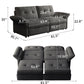 Sofa Bed, 2 In 1 Design For Living Rooms