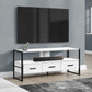 TV Stand, Console, Media Entertainment Center, Storage Drawers, Modern