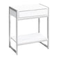 Accent Side Table, Storage Drawer, Spacious Tabletop
