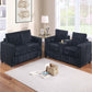 Modern Style 2 Piece Sofa Set With Cup Holders & Charging Port
