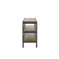 Console Table With Insets - Black