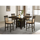 Gianna - 5 Piece Counter Height Dining Set - Cappuccino