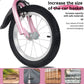 Fkznpj - 18" Sporty Kids Bike With Training Wheels And Stand Adjustable Saddle Suitable For Boys And Girls Aged 5 - 10 Years Tall Height 39 - 49" Available In A Variety Of Colors