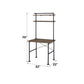 Ensata - Rustic Writing Desk - Black / Oak