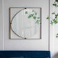Poppy Mirror With Metal Frame Contemporary Design For Bathroom, Entryway Wall Decor