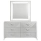 Buckley - 6 Drawer Dresser With Mirror - Gloss White