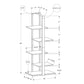 Bookshelf, Bookcase, Etagere, 5 Tie For Office, Contemporary & Modern