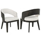Bangor - Upholstered Dining Arm Chair (Set of 2) - Black / Cream