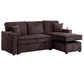 Convertible Sectional With USB / USB - C Port, Storage Chaise, Pull-Out Bed