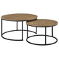 Arrize - 2 Piece Round Nesting Coffee Table Set - Mango Color