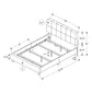 Queen Size Bed, Upholstered, Transitional - Beige