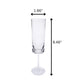 Oval Halo - Acrylic Champagne Flutes (Set of 4)