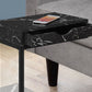 Accent Table, C - Shaped Contemporary & Modern Elegant Design
