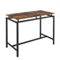 Rockstone - set of 6 - 47.5" Kitchen Counter Height Set with Brown Bar Table and 4 Stools