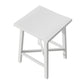 Tirion - 4-Piece Farmhouse Counter Height 60" Dining Table Set with 3 Stools for Small Spaces, White